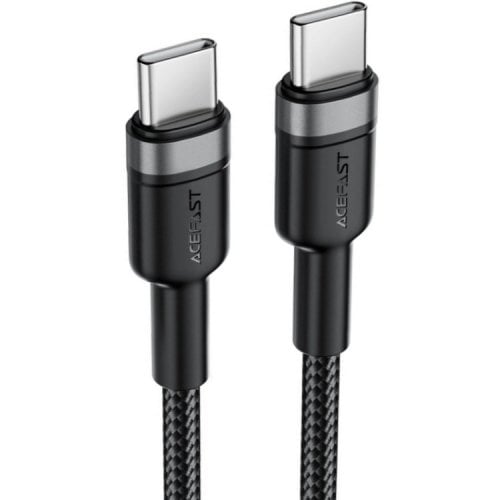Кабель Acefast C22-03 USB Type-C to USB Type-C 60W 1.2m (6974316285137) Black/Grey купить в Украине | Telemart фото