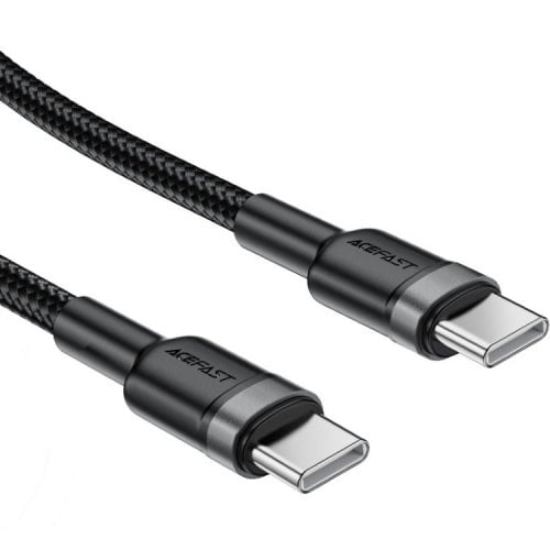 Кабель Acefast C22-03 USB Type-C to USB Type-C 60W 1.2m (6974316285137) Black/Grey купить в Украине | Telemart фото