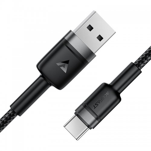 Кабель Acefast C22-04 USB to USB Type-C 60W 1.2m (6974316285144) Black купить в Украине | Telemart фото