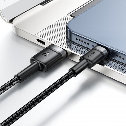 Кабель Acefast C22-04 USB to USB Type-C 60W 1.2m (6974316285144) Black купить в Украине | Telemart фото