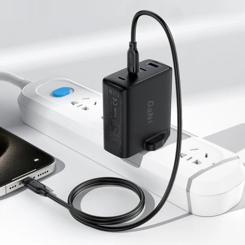 Кабель Acefast C16-05 USB Type-C to Lightning 2m (6974316286288) Black купить в Украине | Telemart фото