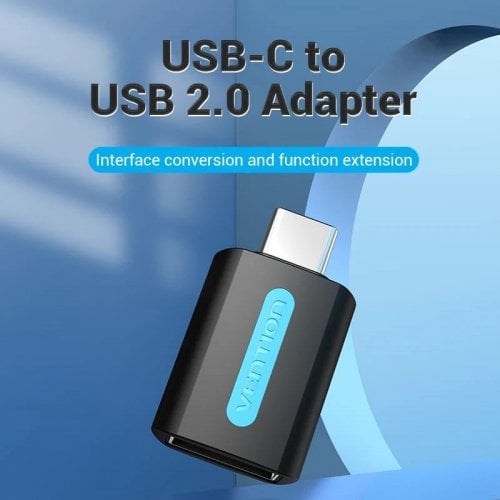 Адаптер Vention USB 2.0 Type-C to USB OTG (CDTB0) Black купить в Украине | Telemart фото