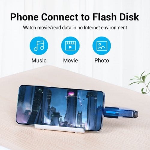 Адаптер Vention USB 2.0 Type-C to USB OTG (CDTB0) Black купить в Украине | Telemart фото