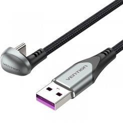 Кабель Vention USB 2.0 to USB Type-C 66W 1.5m (COHHG) Black