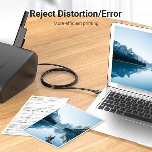 Кабель Vention USB 2.0 to USB Type-B 1m (COQBF) Black купить в Украине | Telemart фото