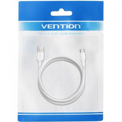 Кабель Vention USB 2.0 to USB Type-C 18W 1m (CTHWF) White купити в Україні | Telemart фото