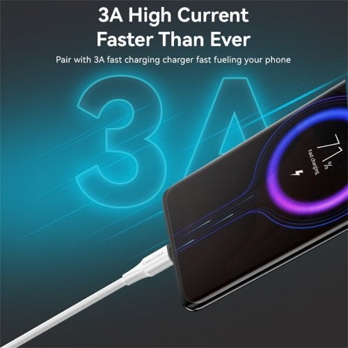 Кабель Vention USB 2.0 to USB Type-C 18W 1m (CTHWF) White купити в Україні | Telemart фото