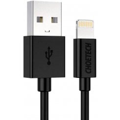 Кабель Choetech USB 2.0 to Lightning 2.4A 1.2m (IP0026) Black