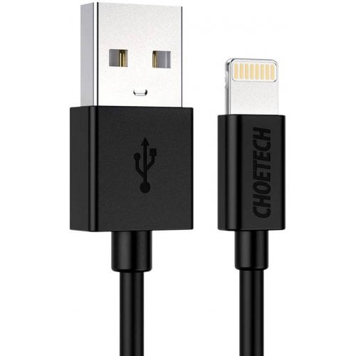 Кабель Choetech USB 2.0 to Lightning 2.4A 1.2m (IP0026) Black купити в Україні | Telemart фото