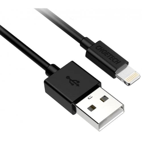 Кабель Choetech USB 2.0 to Lightning 2.4A 1.2m (IP0026) Black купити в Україні | Telemart фото