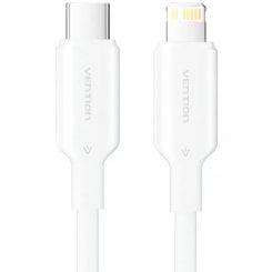 Кабель Vention USB 2.0 Type-C to Lightning 27W 1m (LAKWF) White
