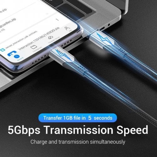 Кабель Vention USB 3.1 Type-C to USB Type-C 60W 0.5m (TAAHD) Black купить в Украине | Telemart фото