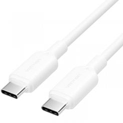 Кабель Vention USB 2.0 Type-C to USB Type-C 60W 1m (TRCWF) White