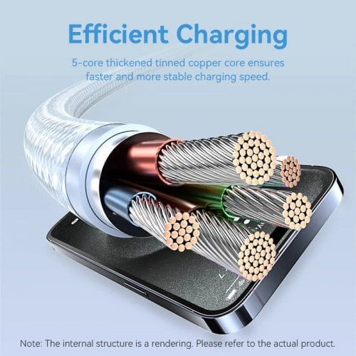 Кабель Vention USB 2.0 Type-C to USB Type-C 60W 1m (TRDWF) White купить в Украине | Telemart фото