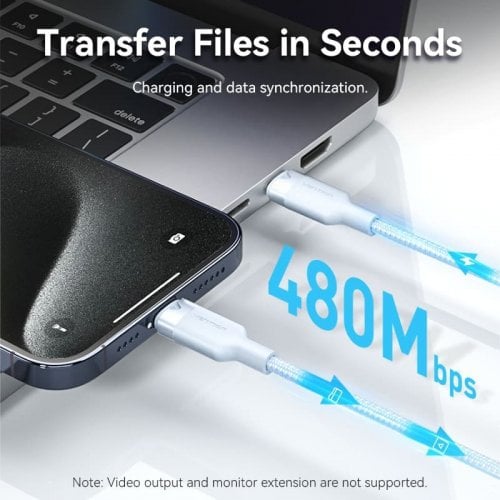 Кабель Vention USB 2.0 Type-C to USB Type-C 60W 1m (TRDWF) White купить в Украине | Telemart фото