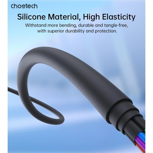 Кабель Choetech USB 2.0 to Lightning 1m (XAL-0003-BK-V2) Black купити в Україні | Telemart фото