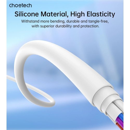 Кабель Choetech USB 2.0 to Lightning 1m (XAL-0003-WH-V2) White купити в Україні | Telemart фото