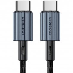 Кабель Choetech USB 2.0 Type-C to USB Type-C 60W 1.2m (XCC-1014) Black
