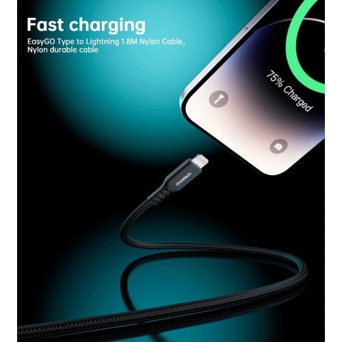 Кабель Choetech USB 3.1 Type-C to Lightning 20W 1.8m (XCL-1021-BK) Black купити в Україні | Telemart фото
