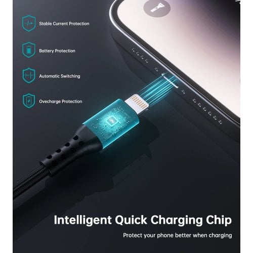 Кабель Choetech USB 3.1 Type-C to Lightning 20W 1.8m (XCL-1021-BK) Black купити в Україні | Telemart фото