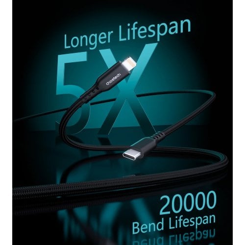 Кабель Choetech USB 3.1 Type-C to Lightning 20W 1.8m (XCL-1021-BK) Black купити в Україні | Telemart фото