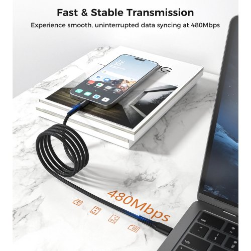 Кабель Choetech USB 3.1 Type-C to Lightning 27W 1m (XCL-1030-BK) Black купити в Україні | Telemart фото