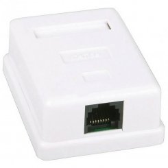 Розетка Kingda Cat5e UTP 1 Port Surface Mount Box (KD-WP6034-C5e) White
