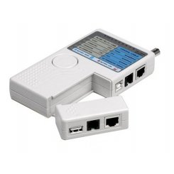 Кабельний тестер Kingda RJ11 RJ12 RJ45 BNC USB Network Cable Tester (RX-1000) White
