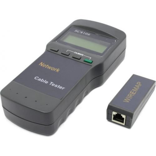 Кабельний тестер Kingda RJ45 LCD Network Cable Tester (SC8108) Grey купити в Україні | Telemart фото