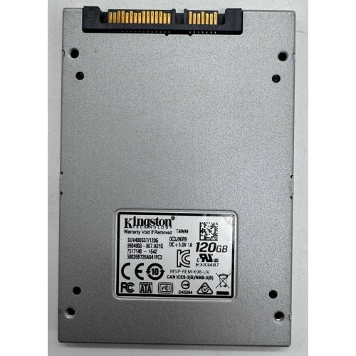 Ssd-диск Kingston SSDNow UV400 120GB 2.5" (SUV400S37/120G) (Відновлено продавцем, 916607) купити в Україні | Telemart фото