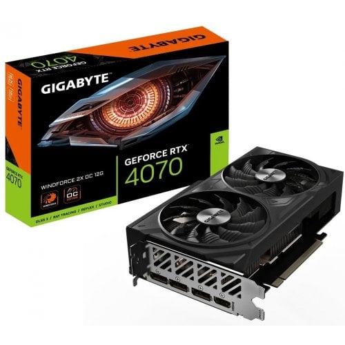 Відеокарта Gigabyte GeForce RTX 4070 WINDFORCE 2X OC 12228MB (GV-N4070WF2OC-12GD) (Відновлено продавцем, 916614) купити в Україні | Telemart фото