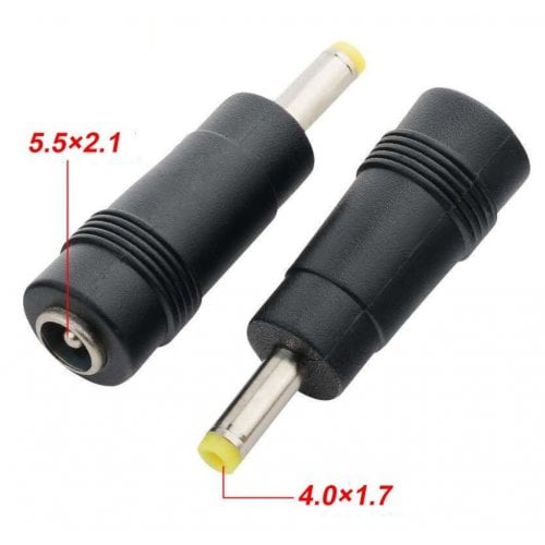 Переходник China DC 5.5x2.1mm to DC 4.0x1.7mm (S1017) купить в Украине | Telemart фото