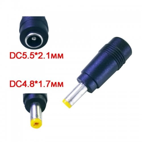 Переходник China DC 5.5x2.1mm to DC 4.8x1.7mm (S1018) купить в Украине | Telemart фото