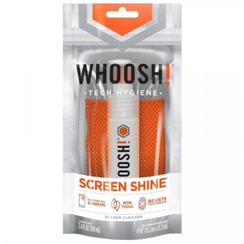 Набір для чищення Whoosh! GO XL Screen Cleaner Spray 100ml + Microfiber Cloth 14 x 14cm (1FG100ENFR/1FG100XLENFR) купити в Україні | Telemart фото