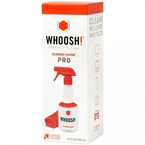 Набір для чищення Whoosh! Screen Cleaner Spray 500ml + Microfiber Cloth 35 x 35cm Retail Box (1FG500WBOX) купити в Україні | Telemart фото
