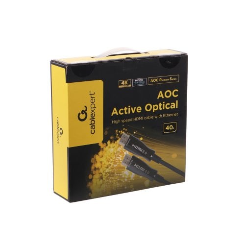 Кабель оптический (AOC) Cablexpert HDMI to HDMI V2.0 4K 40m (CCBP-HDMI-AOC-40M) купить в Украине | Telemart фото
