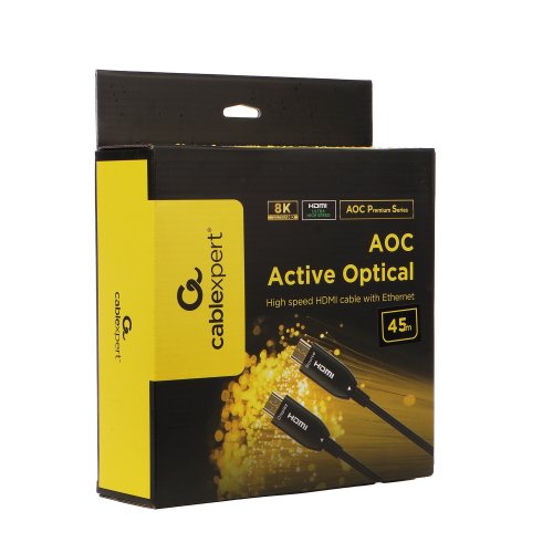 Кабель оптический (AOC) Cablexpert HDMI to HDMI V2.1 8K 45m (CCBP-HDMI8K-AOC-45M-EU) купить в Украине | Telemart фото