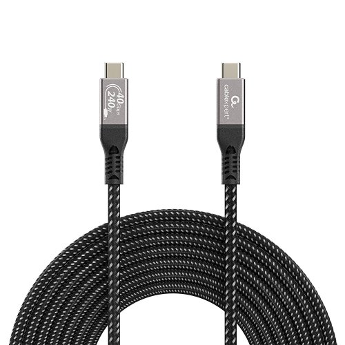Кабель Cablexpert USB Type-C to USB Type-C 8K 0.5m (CCBP-USB4-CMCM240-0.5M) купить в Украине | Telemart фото
