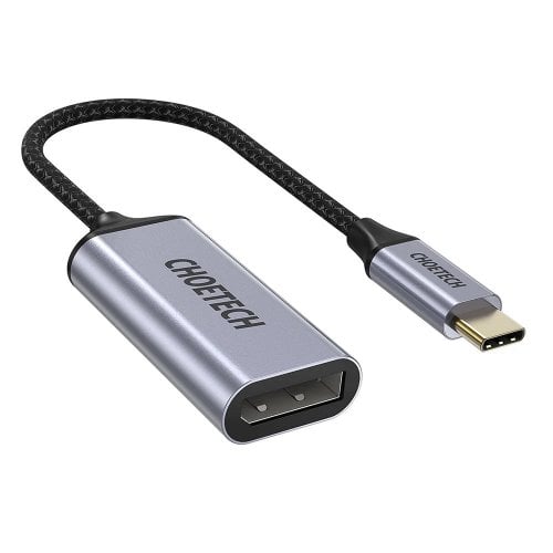 Адаптер-переходник Choetech USB Type-C to DisplayPort 4K 0.2m (HUB-H11-GY-V2) Gray купить в Украине | Telemart фото