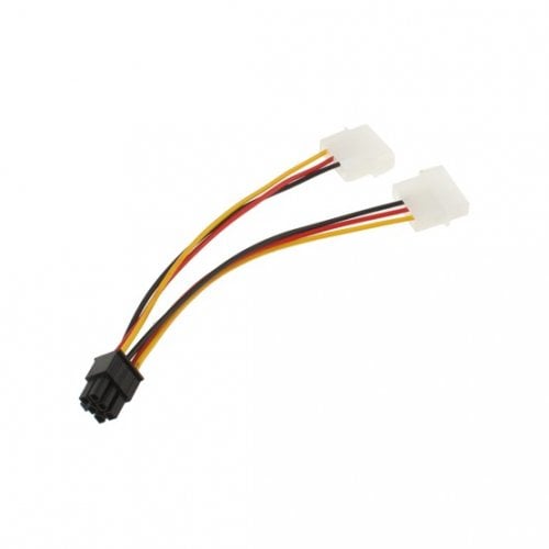 Переходник China 2 x Molex to PCI-E 6 Pin 0.14m (S0111) купить в Украине | Telemart фото