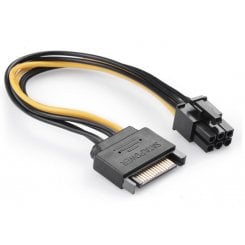 Переходник China SATA to PCI-E 6 Pin 0.2m (S0512) Black
