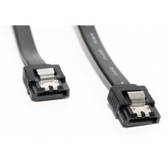 Кабель China SATA III с защелкой 0.5m (S0641) Black