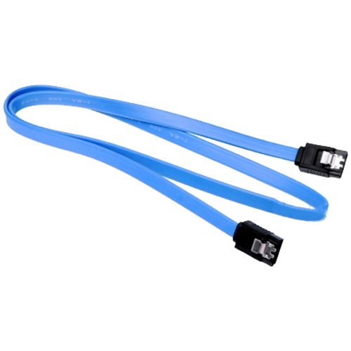 Кабель China SATA III с защелкой 0.4m (S0642) Blue купить в Украине | Telemart фото