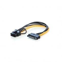 Переходник China SATA to PCI-E 8 Pin (6+2) 0.2m (S0707) Black