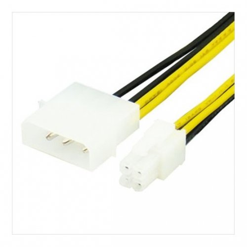 Переходник China Molex to ATX 4 Pin 0.2m (S0719) Black купить в Украине | Telemart фото