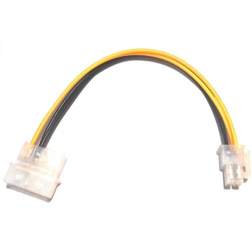 Переходник China Molex to ATX 4 Pin 0.2m (S0719) Black купить в Украине | Telemart фото
