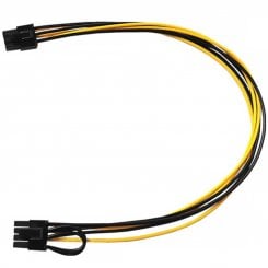 Переходник China PCI-E 6 Pin to 8 Pin M/M 0.5m (S0933) Black