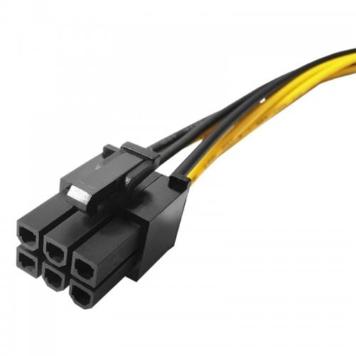 Переходник China PCI-E 6 Pin to 8 Pin M/M 0.5m (S0933) Black купить в Украине | Telemart фото