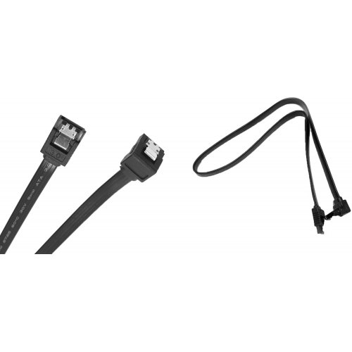 Кабель China SATA III 90° 0.4m (S1006) Black купить в Украине | Telemart фото