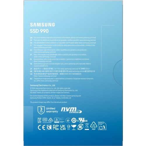 SSD-диск Samsung 990 V-NAND 2TB M.2 (2280 PCI-E) NVMe 2.0 (MZ-V9V2T0BW) купить в Украине | Telemart фото
